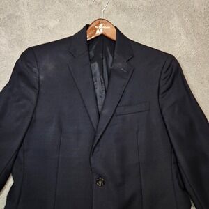 Lauren Ralph Lauren‎ Men's Slim Fit 2-Button Wool Blazer Jacket 39R Navy Italy